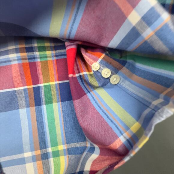 Ralph Lauren Plaid Oxford Shirt Men Small - Picture 6 of 7